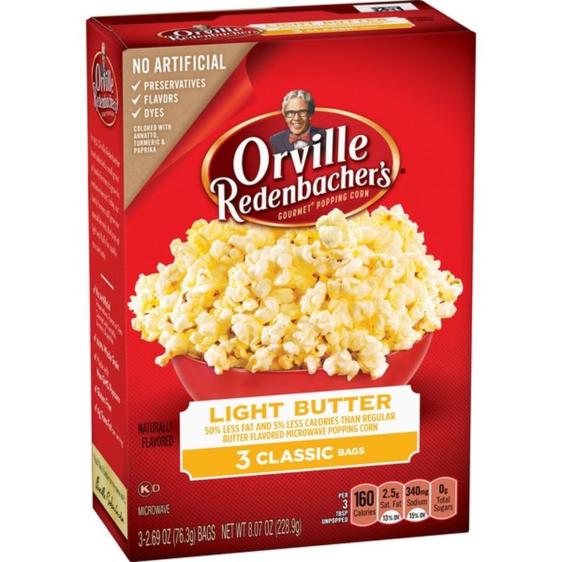 Orville Redenbacher's Light Butter Popcorn (8.07 oz) - Instacart