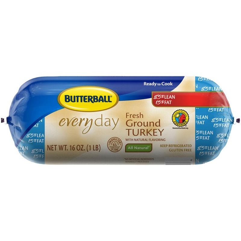 Butterball 85 Lean 15 Fat Fresh Ground Turkey (16 oz) Instacart