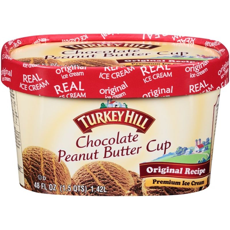 Turkey Hill Ice Cream, Premium, Chocolate Peanut Butter Cup (48 oz