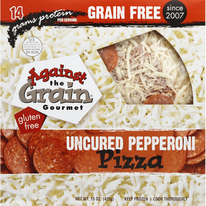 Against The Grain Gourmet Pizza, Uncured Pepperoni (15 oz) Instacart