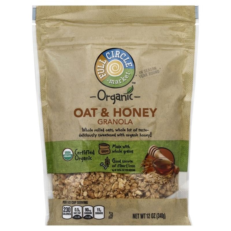 Full Circle Granola, Oat & Honey (12 oz) - Instacart