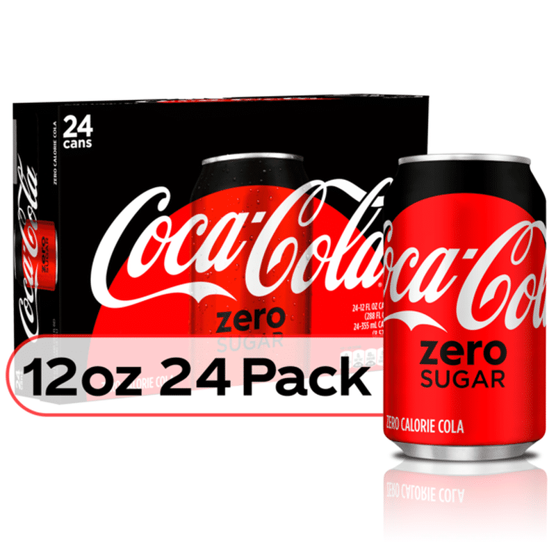 Coke Zero Diet Soda Soft Drink (12 fl oz ) - Instacart