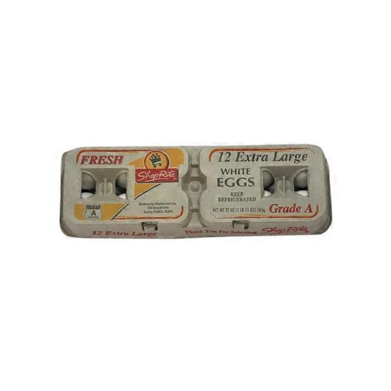 ShopRite 12 Extra Large White Eggs (12 ct) Instacart