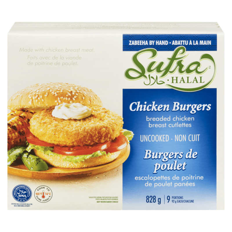Sufra Frozen Halal Breaded Chicken Burgers 8 G Instacart