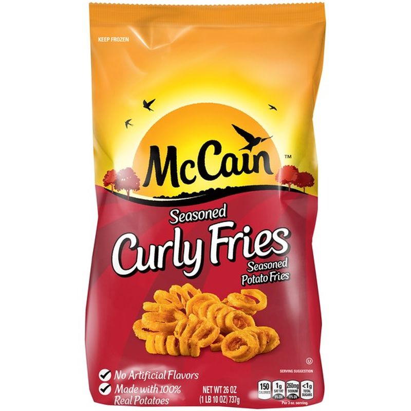 Mccain Seasoned Curly Fries 26 Oz - Instacart