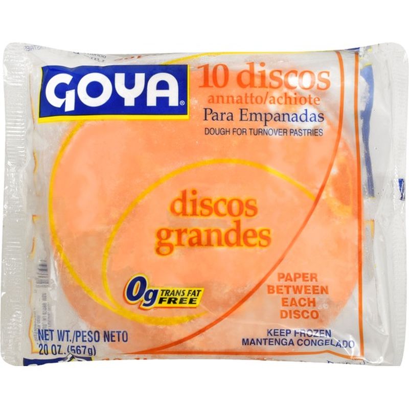 Goya Empanada Discos Dough For Turnover Pastries With Color Large 20 Oz Instacart 0659