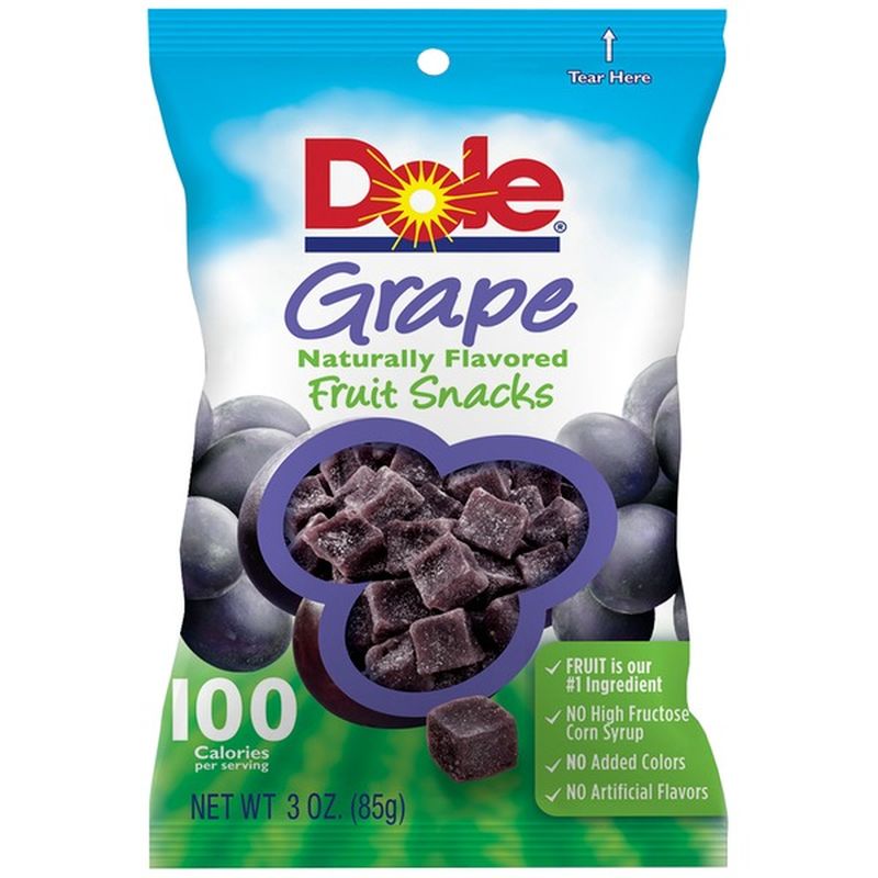 Dole Grape Fruit Snacks (3 oz) Instacart