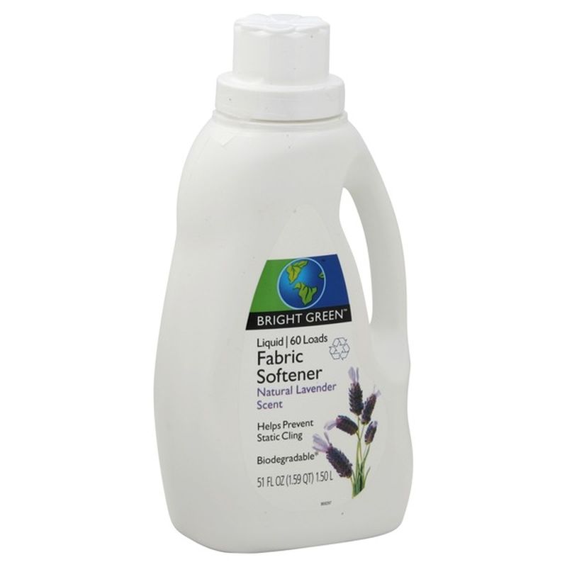 Bright Green Liquid Fabric Softener Natural Lavender 60 Loads