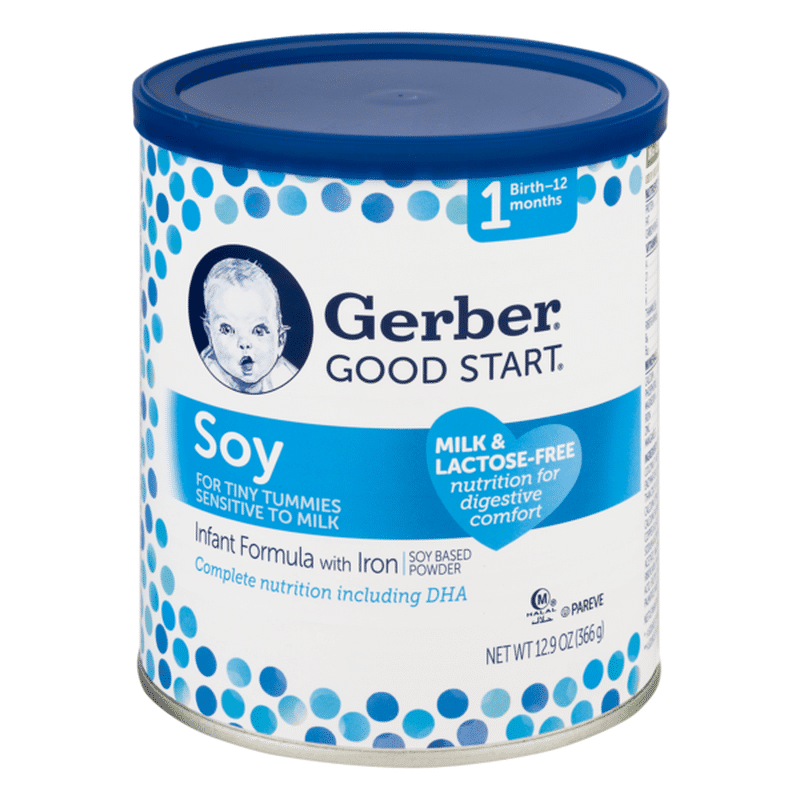 Gerber Soy Non-GMO Powder Infant Formula, Stage 1 (12.9 oz ...