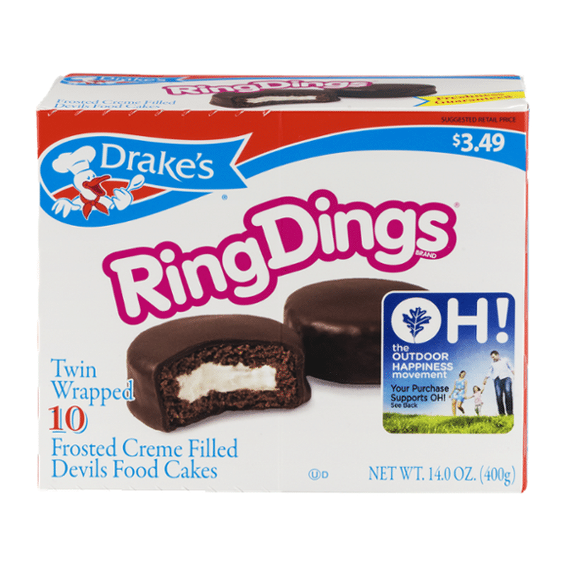 Drake's Frosted Creme Filled Devils Food Cakes (10 each) from Giant