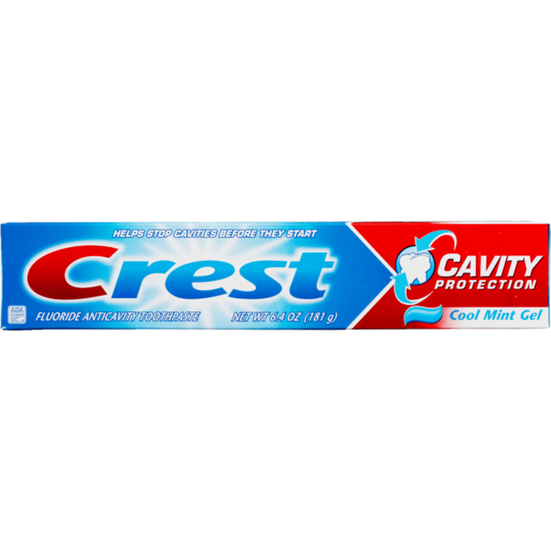 Crest Toothpaste Cavity Protection Cool Mint Gel (6.4 oz) - Instacart