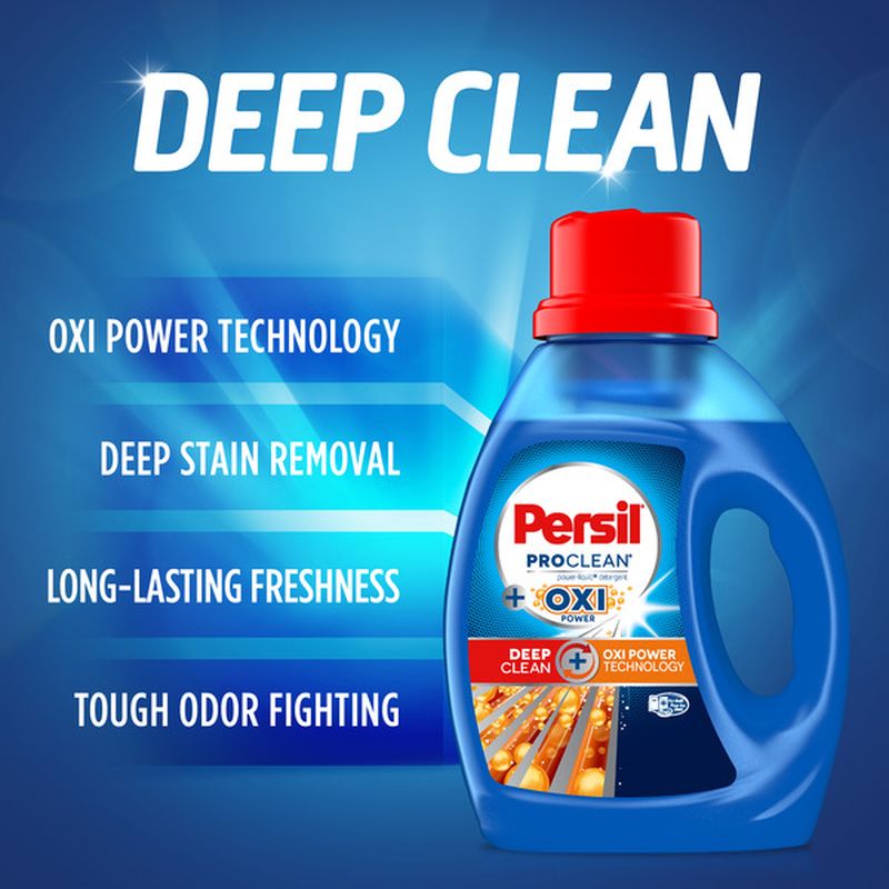 Persil ProClean Liquid Laundry Detergent, Deep Clean Plus OXI Power