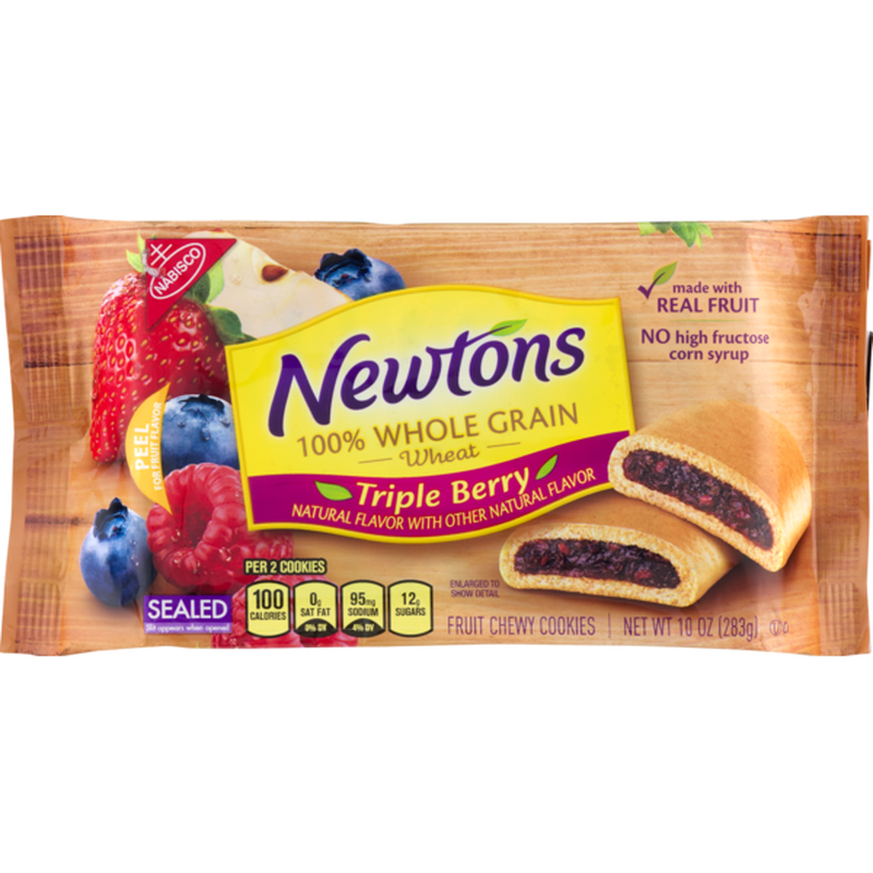 Newtons Whole Grain Wheat Triple Berry Fruit Chewy Cookies (10 oz) from ...