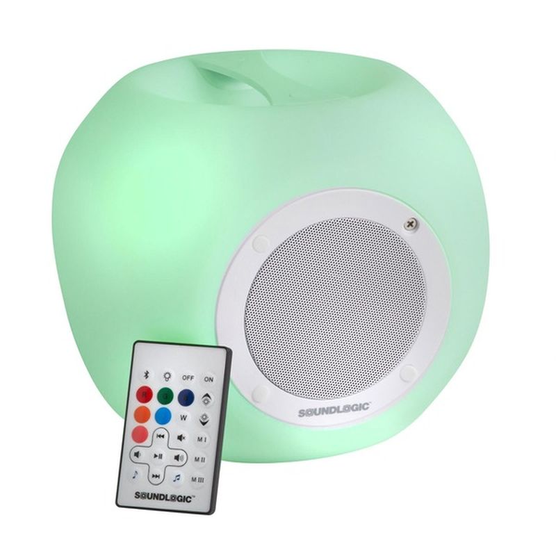 Sound Logic XT Bluetooth Color Changing Wireless Cube Speaker With Remote Control