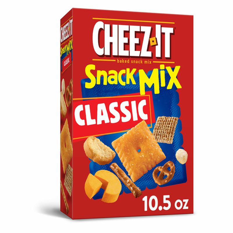 CheezIt Snack Mix, Lunch Snacks, Office and Kids Snacks, Classic (10.5