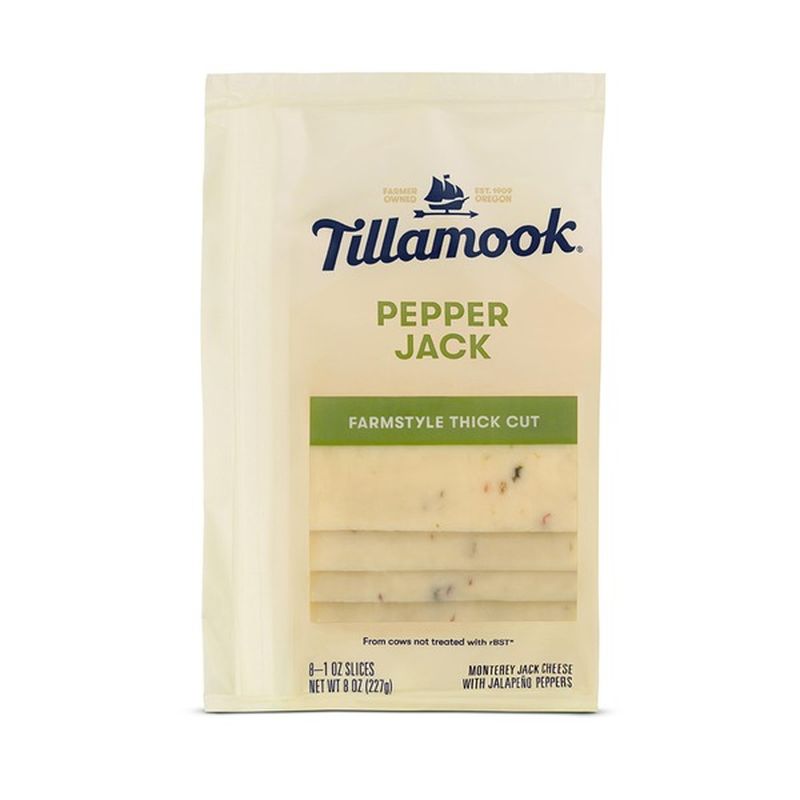 Tillamook Pepper Jack Cheese Slices (8 oz) from Safeway Instacart