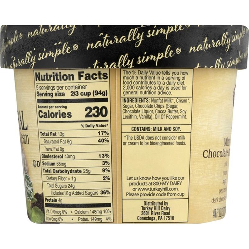Turkey Hill All Natural Mint Chocolate Chip Ice Cream (48 oz) from