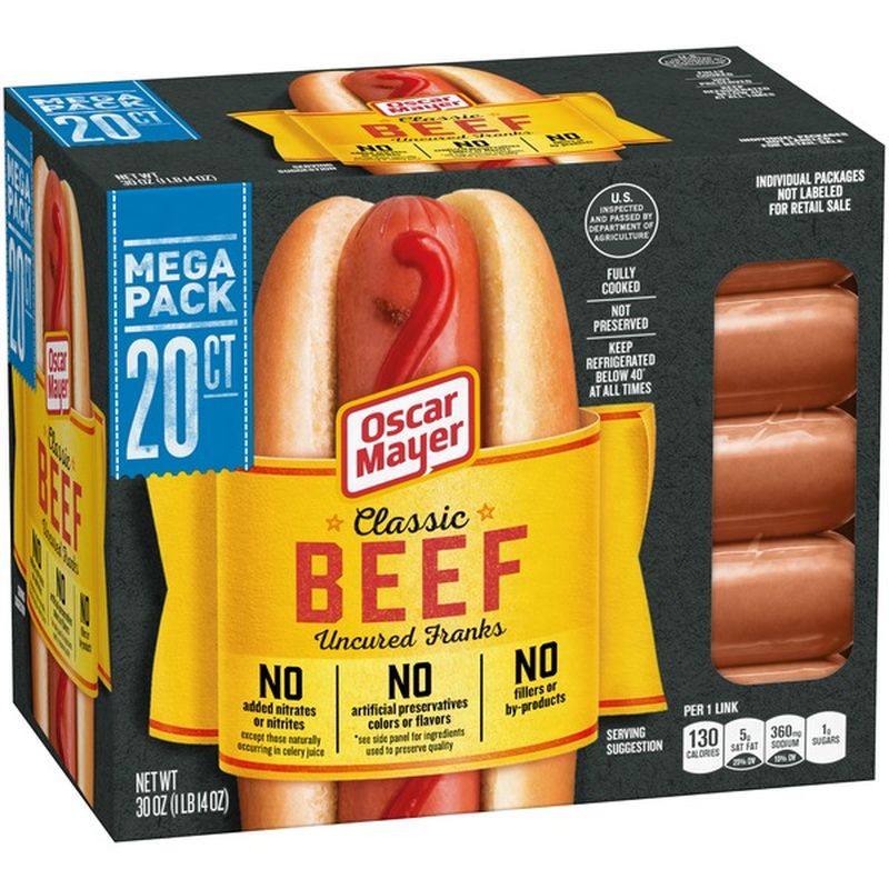 Oscar Mayer Classic Beef Uncured Franks