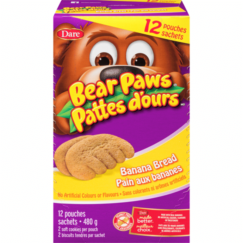 Dare Bear Paws Banana Bread