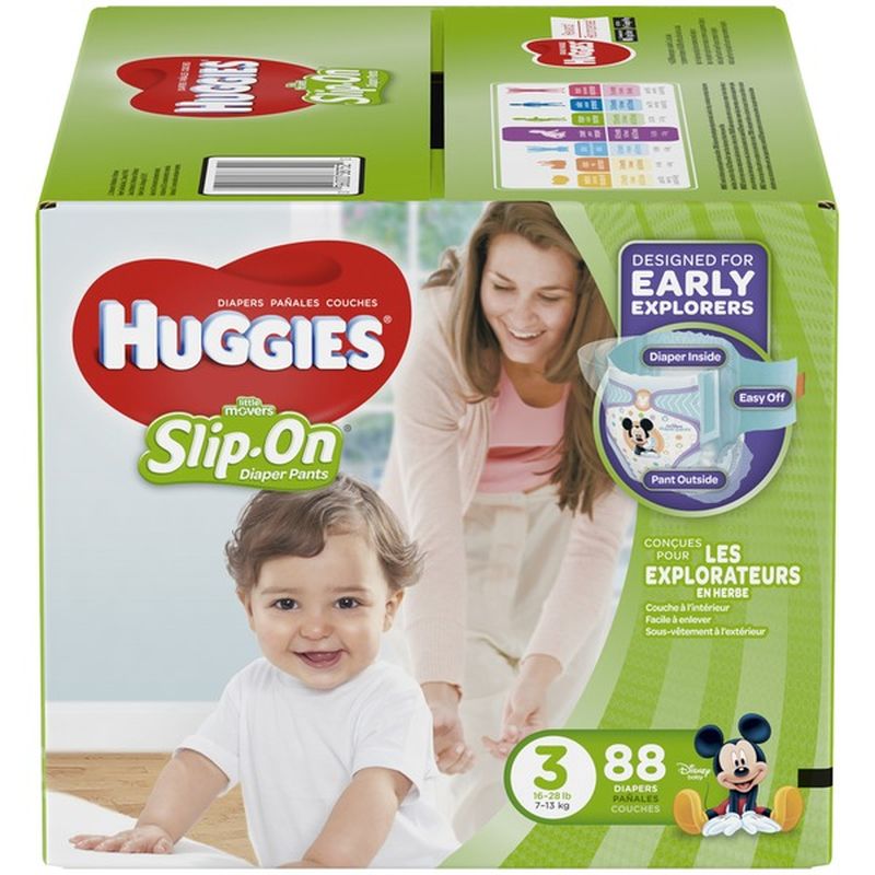 huggies little movers slip on diaper pants