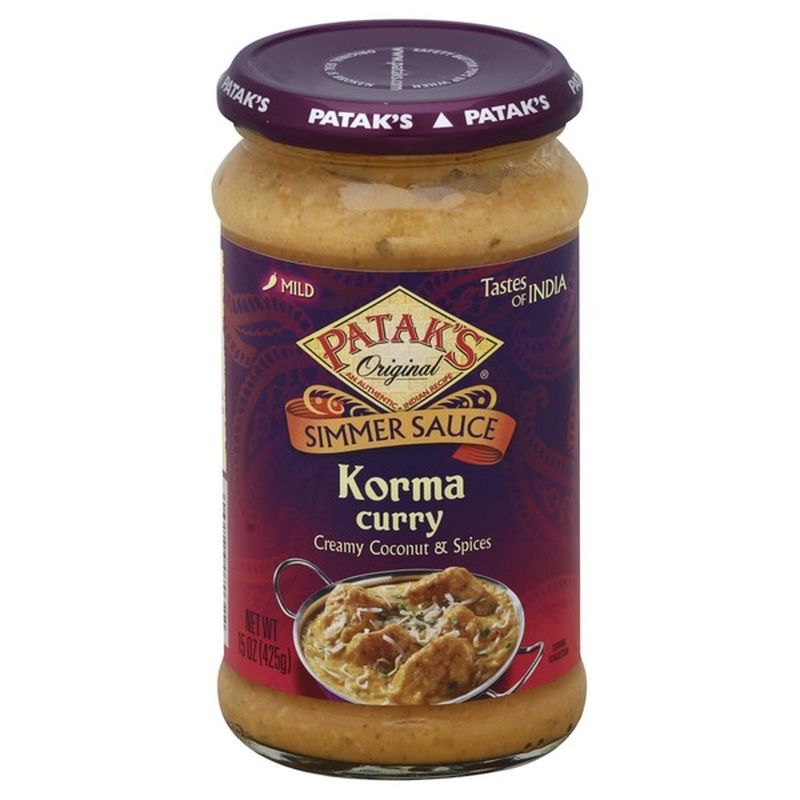 Patak's Mild Korma Curry Simmer Sauce (15 oz) from Shop 'n