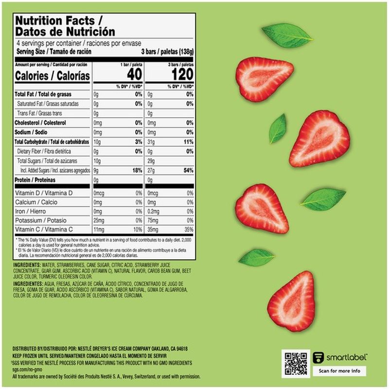 Outshine Strawberry Fruit Bars (18 fl oz) Instacart