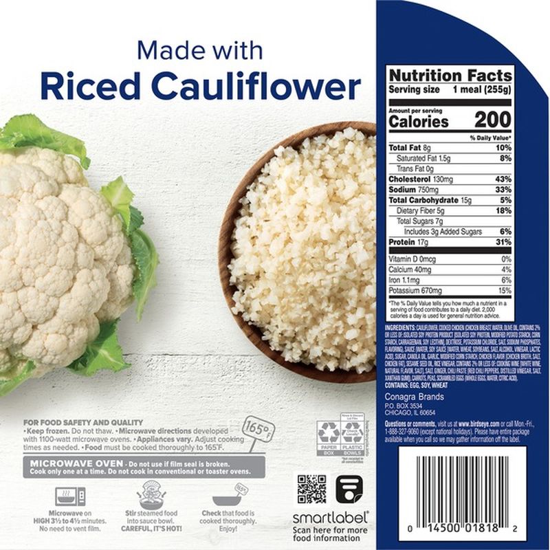 Birds Eye Chicken Fried Riced Cauliflower Bowl (9 oz) from Publix