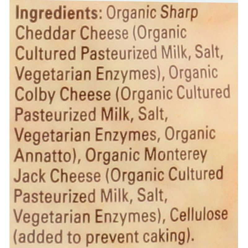 Organic Valley 3 Cheese Organic Finely Shredded Mexican Cheese Blend