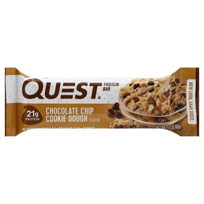 Quest® Protein Bar Chocolate Chip Cookie Dough Flavor (2.12 oz) from ...