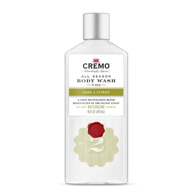 Cremo Body Wash, All Season, Sage & Citrus, No. 02 (16 fl oz) Instacart