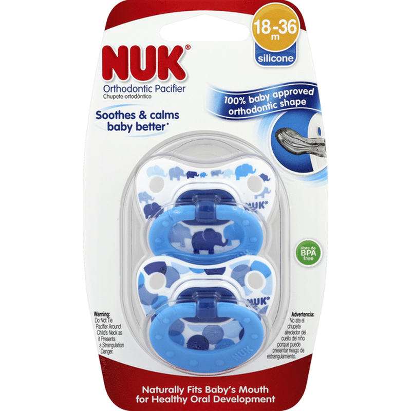 NUK Pacifiers, Orthodontic, Silicone, 1836 Months (2 each) Delivery or Pickup Near Me Instacart