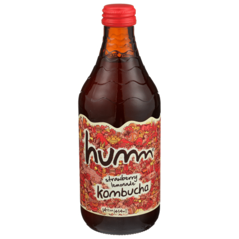 Humm Kombucha, Strawberry Lemonade (14 oz) Instacart