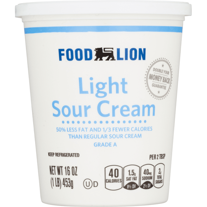 Food Lion Sour Cream, Light (16 oz) Instacart