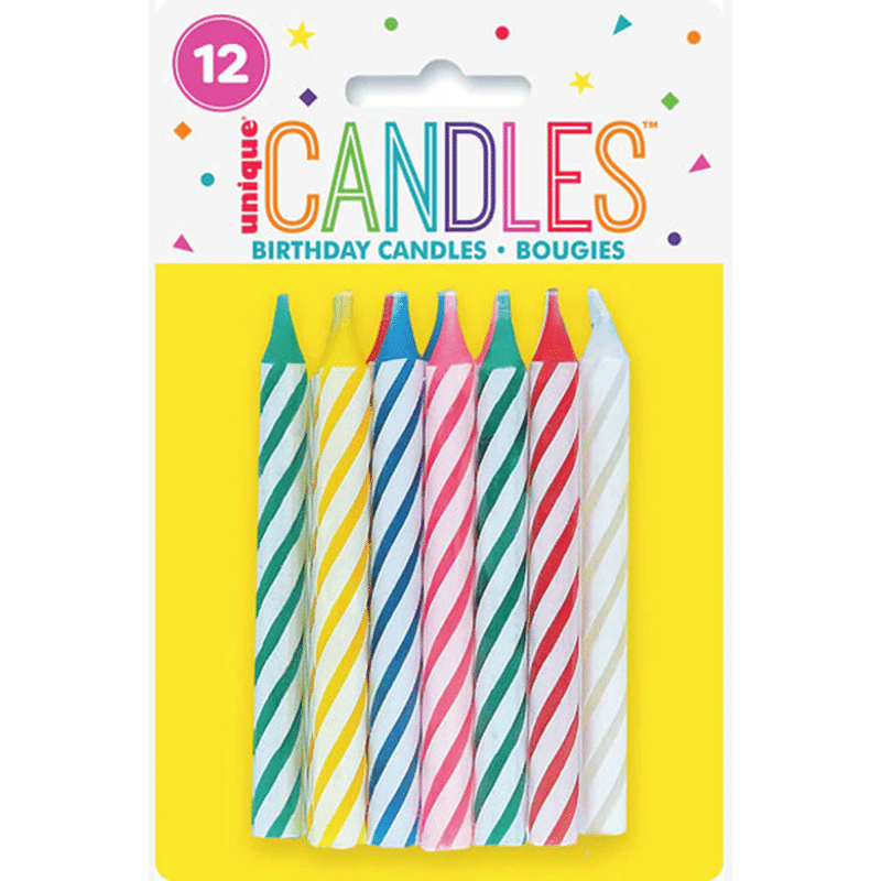 Unique Multi Colored Birthday Candles (12 ct) - Instacart