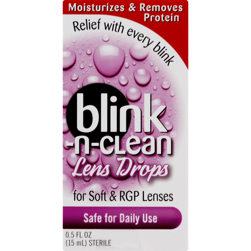 BlinkNClean Lens Drops, for Soft & RGP Lenses (0.5 fl oz) Instacart