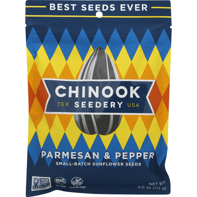 Chinook Seedery Sunflower Seeds, Parmesan & Pepper (4 oz) Instacart