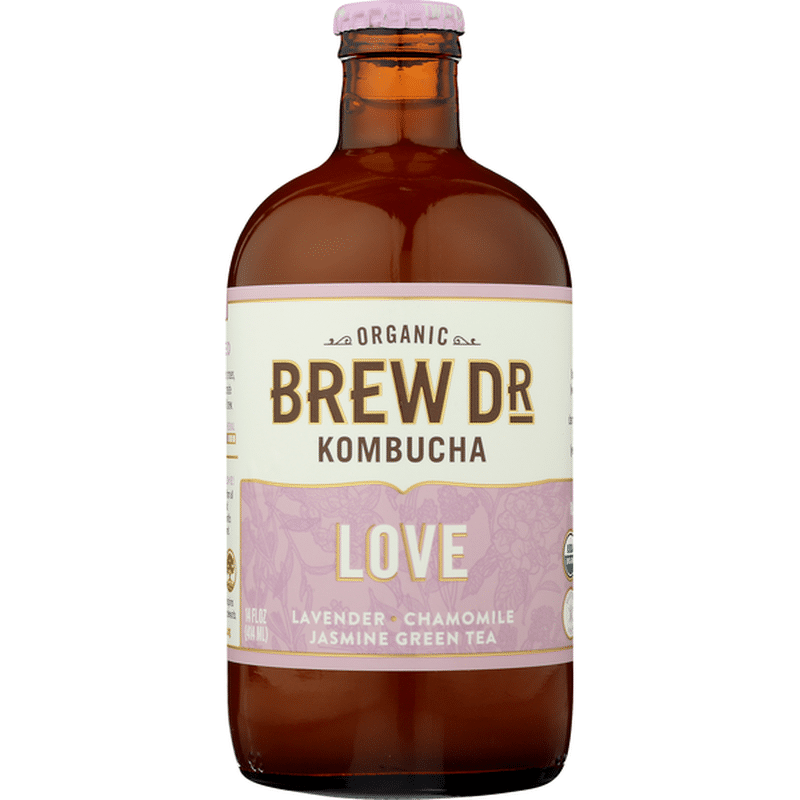 Brew Dr. Kombucha Love Organic Kombucha Drink (14 oz) Instacart