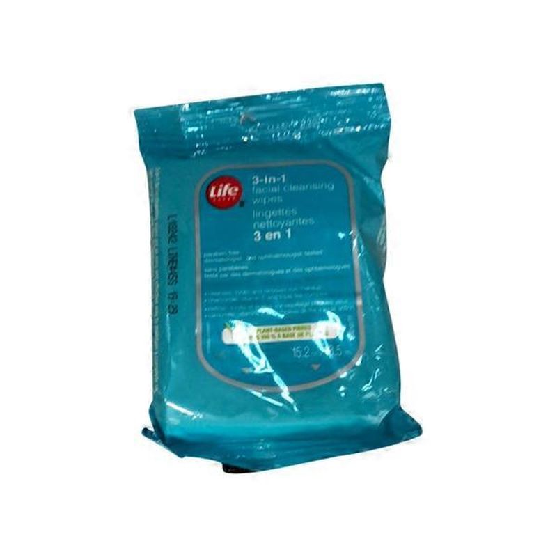 Life Brand 3In1 Facial Cleansing Wipes (15 ct) Instacart