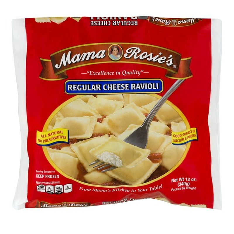 Mama Rosie's Regular Cheese Ravioli (12 oz) Instacart