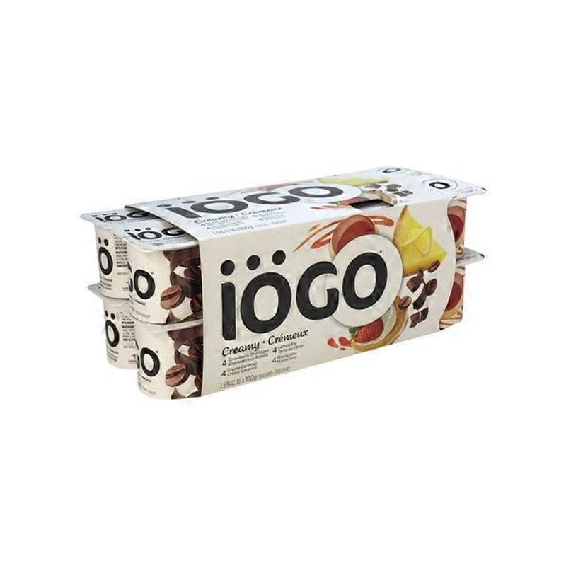 Iogo Strawberry Shortcake, Lemon Pie, Creme Caramel & Mocaccino Stirred