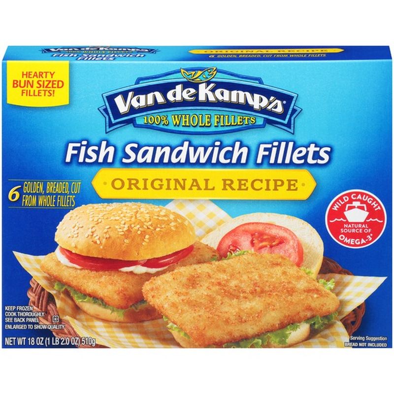 Van de Kamp's Fish Sandwich Fillets (6 each) Instacart