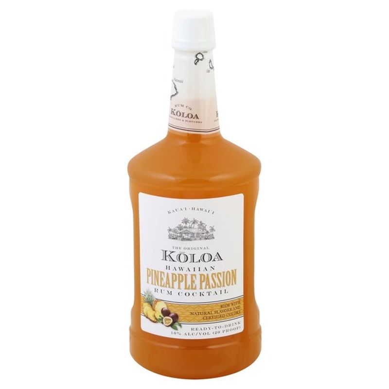 Koloa Rum Cocktail, Pineapple Passion, Koloa Hawaiian (750 L) Instacart