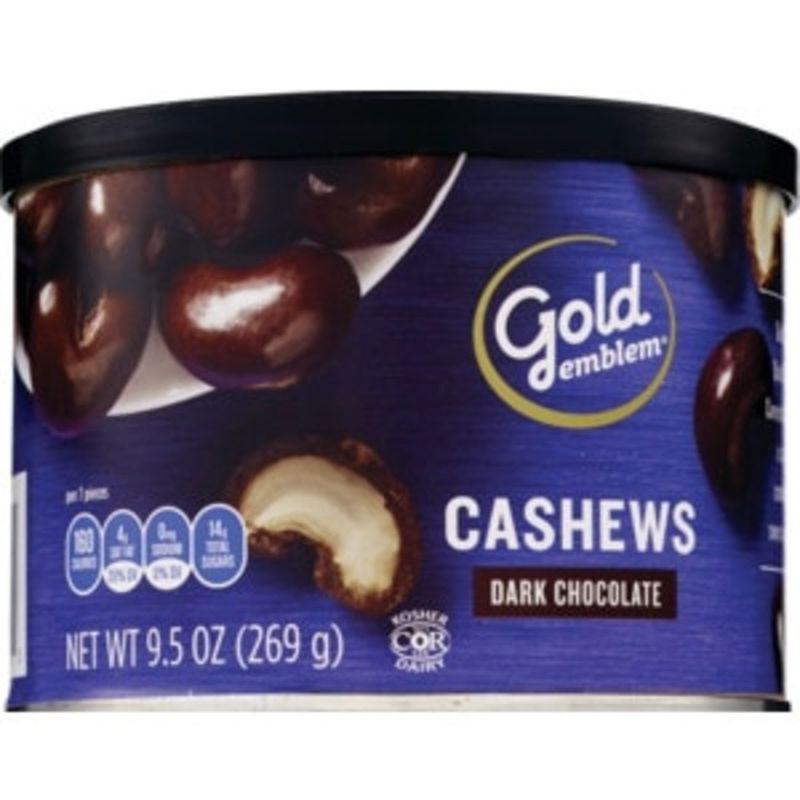 CVS Gold Emblem Dark Chocolate Covered Jumbo Cashews (9.5 oz) Instacart