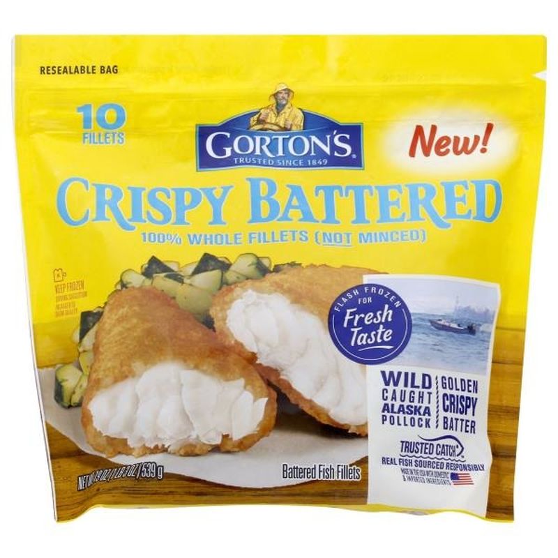 Gorton's Crispy Battered Fish Fillets (19 oz) from Publix Instacart