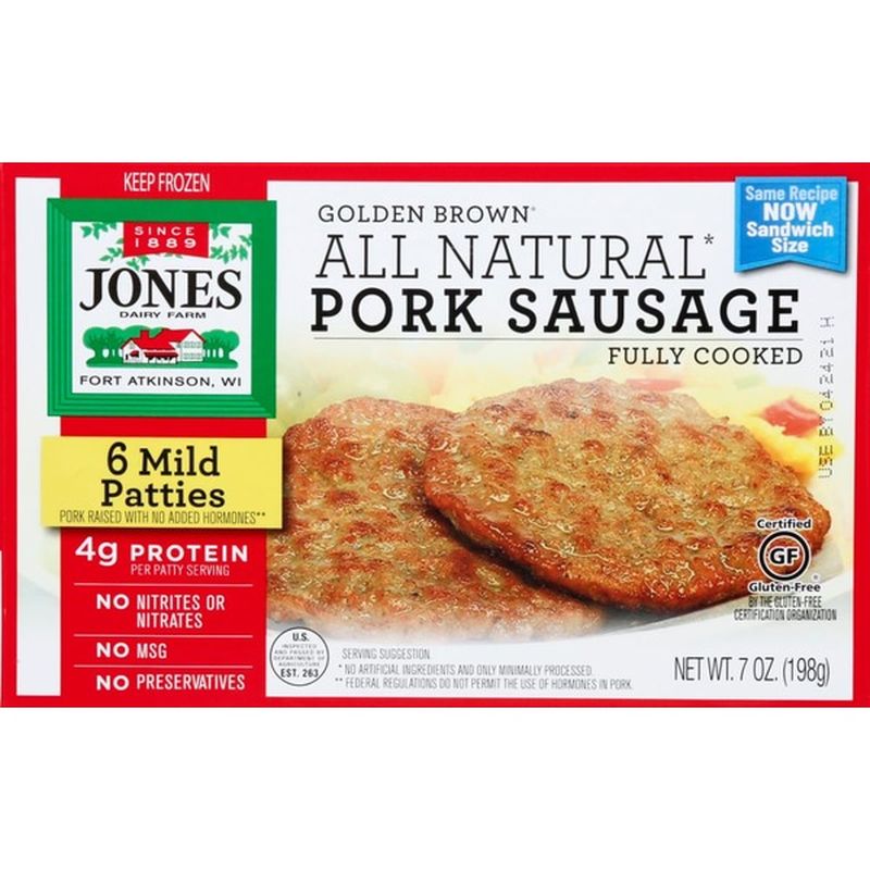 Jones Dairy Farm All Natural Sausage Fully Cooked (6 ct) from Ralphs ...