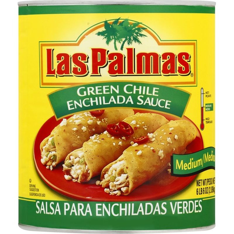 Las Palmas Enchilada Sauce, Green Chile, Medium (10 lb) from Smart