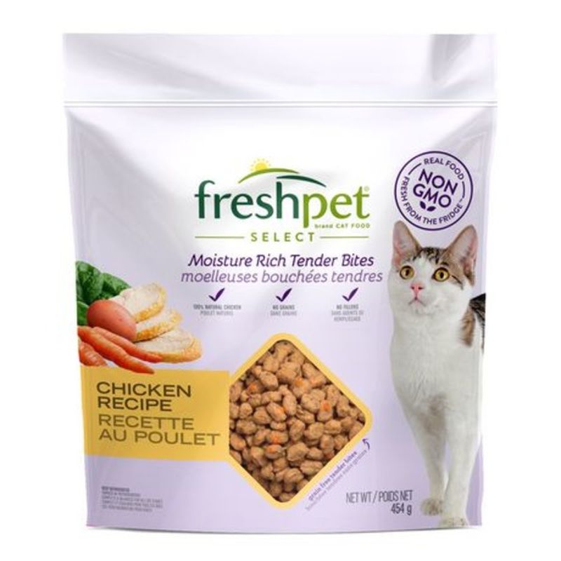 Freshpet Select Moisture Rich Tender Bites Cat Food Tender Chicken With