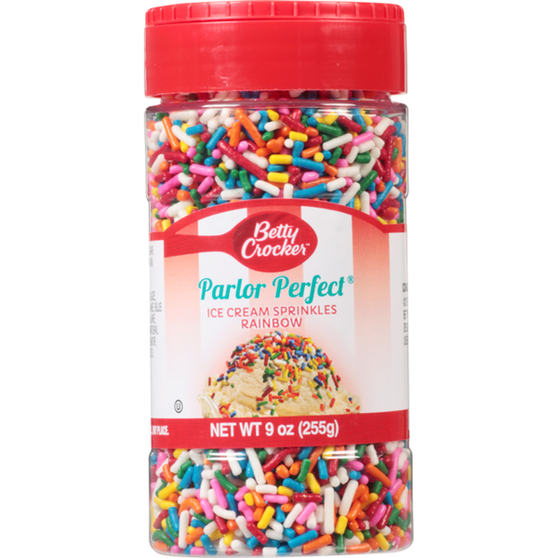 Betty Crocker Ice Cream Sprinkles, Rainbow (9 oz) - Instacart