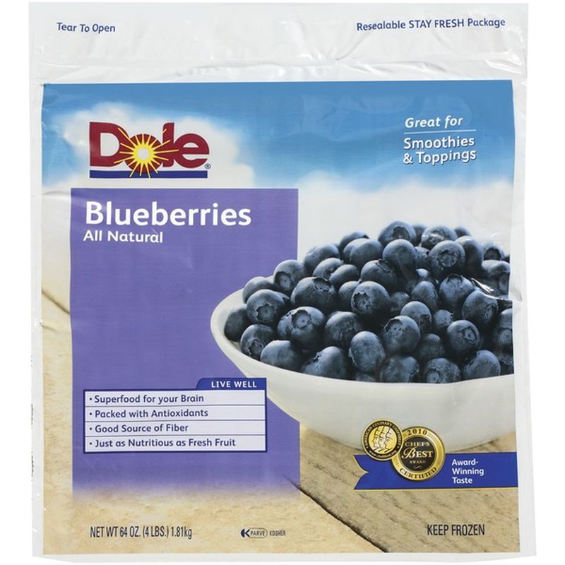 Dole All Natural Blueberries (64 oz) Delivery or Pickup Near Me Instacart