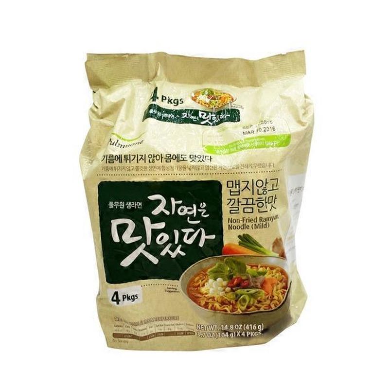 Pulmuone Non Fried Mild Ramyun Instant Noodles 3 7 Oz Instacart